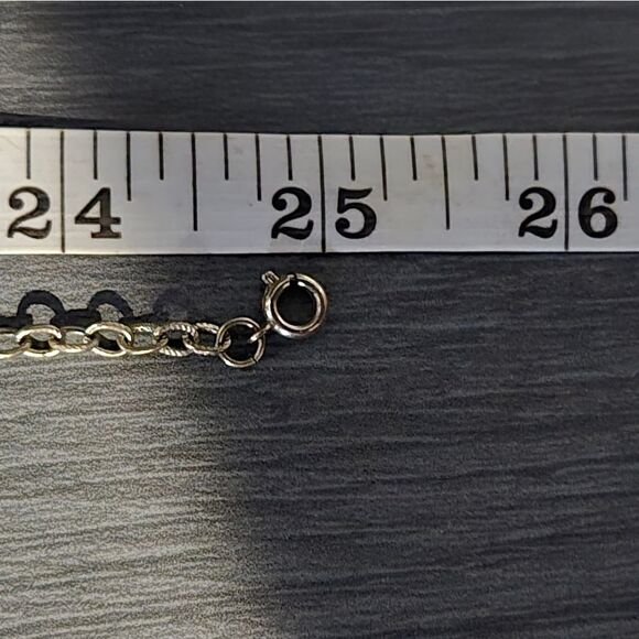 "5/$25" Silvertone Faux Turquoise Southwestern Pendant 25" Chain Necklace - Picture 8 of 8